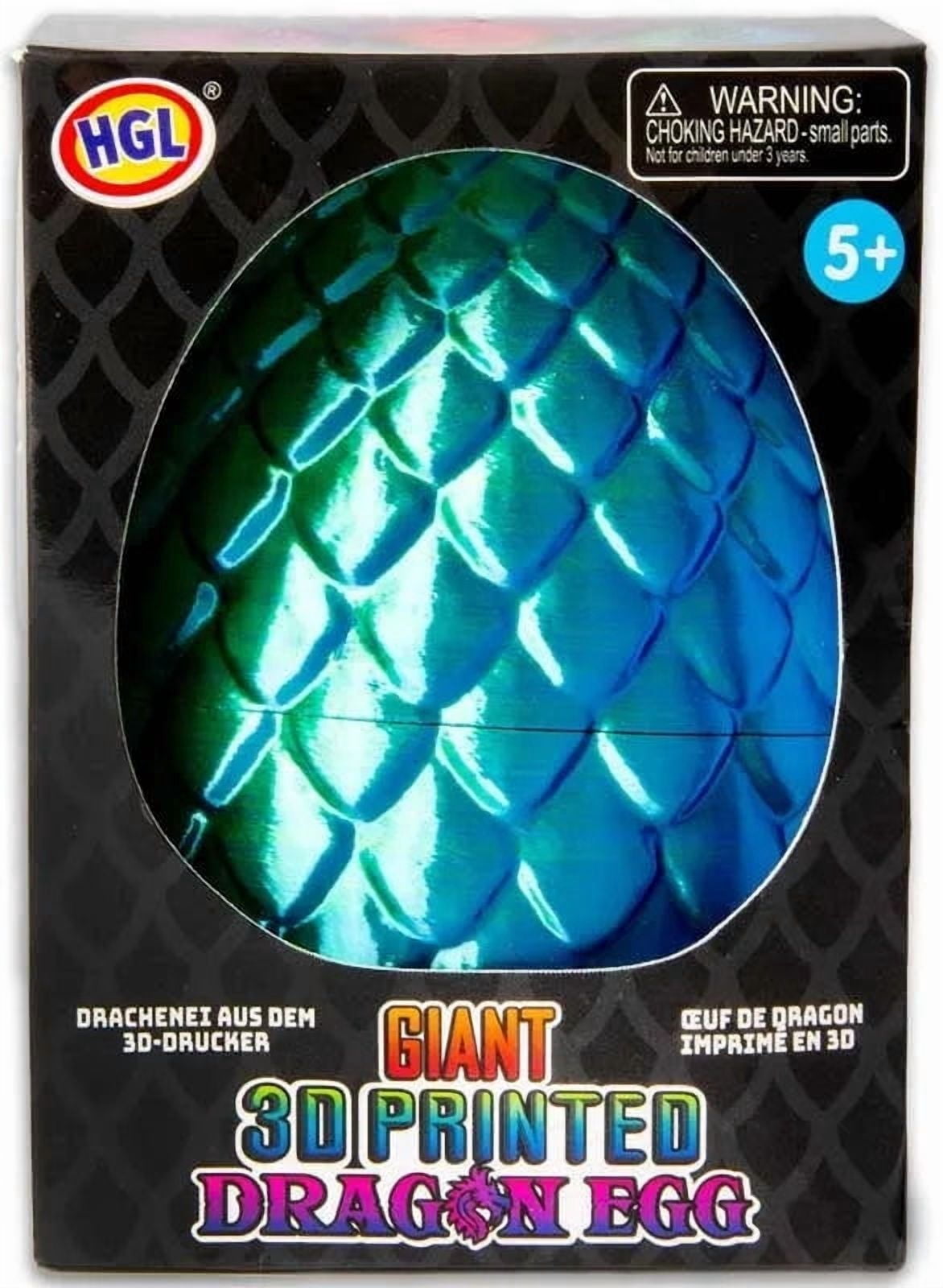 One for Fun Giant 3D Printed Dragon Egg with Articulated Dragon Figure