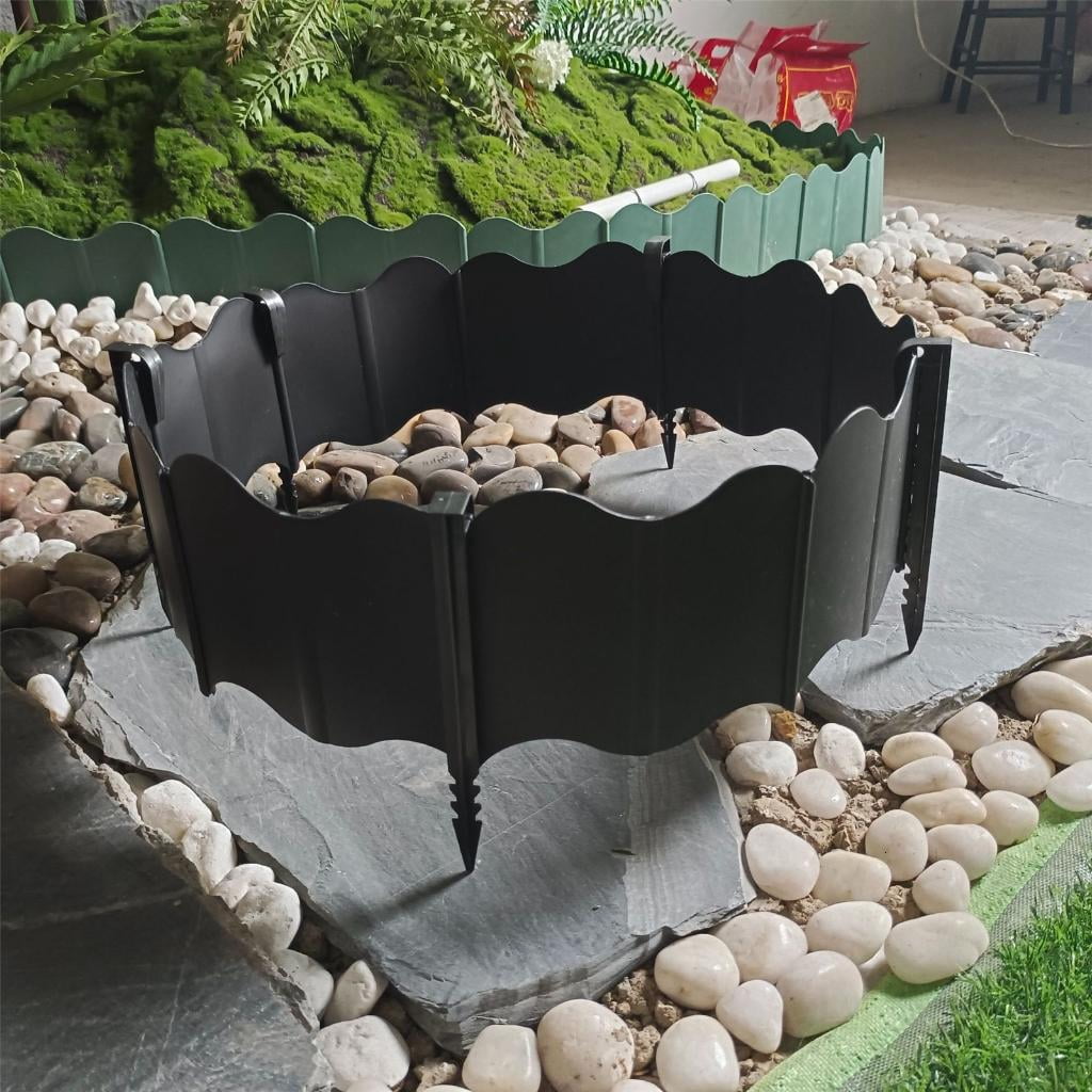 Giaone Fence Garden Edging Landscape Edging For Landscaping Flower Bed Border Outdoor Courtyard Edged Fence Garden