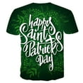 thumbnail image 2 of weskinke Sleeve Women Short O-neck Shirt Large Happy Print Top Fashion Loose Day Men Women's Blouse, 2 of 5