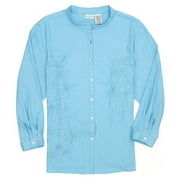 White Stag - Women's Plus Embroidered Linen Tunic