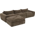 thumbnail image 1 of Modern Modular Sectional Sofa with Ottoman, Chenille Cloud Couch, Deep Seat High-Density Foam, Legless Floor Design, Free Combination Comfy Sofa for Living Room & Apartment, 1 of 14