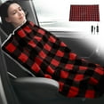 thumbnail image 2 of Hearth & Gear 12V Heated Blanket Portable Heating Blanket Nap Blanket Multifunctional Wrap For Warmth And Comfort! Big Warm Blanket Neutral Blanket Throw Couch Blankets Earth Tone Throw Blanket, 2 of 7
