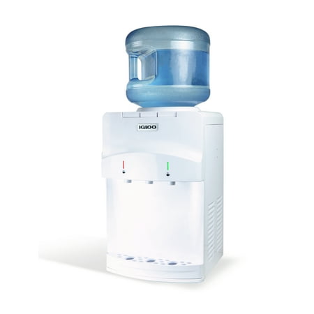Igloo Countertop Room Temperature-Cold and Hot Top Loading Water Dispenser, White