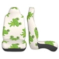 thumbnail image 2 of LAKIMCT Cartoon Frog Car Seat Covers Vehicle Front Seat Covers Universal Fit Seat Protector, 2 of 9