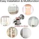 thumbnail image 5 of 4 Packs Stainless Steel Pole Sockets Flange Rod Holder, Wall Mount Pipe Bracket With Screws For Closet Wardrobe Shower Curtain Rod (fit 25mm / 1') (s, 5 of 5