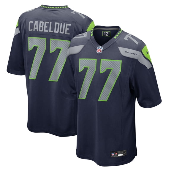 Men's Nike Bryce Cabeldue College Navy Seattle Seahawks Team Game Jersey