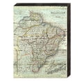 thumbnail image 1 of Designocracy 85091-BR-08 Map of Brazil Rustic Design Wooden Board Wall Decor, 1 of 1