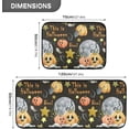 thumbnail image 2 of Pumpkin Full Moon Kitchen Rugs 2 Pieces, Halloween Stars Floor Mat Room Area Rug Washable Carpet Perfect for Living Room Bedroom Entryway, 2 of 7