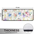 thumbnail image 5 of Kitchen Rugs Sets Of 2,Pioneer Flower Floral Print Pattern Anti Fatigue Kitchen Mat Rugs Non Slip Washable,Decorative Kitchen Floor Mats for Kitchen,Sink,Laundry,17"x47"+17"x47", 5 of 5