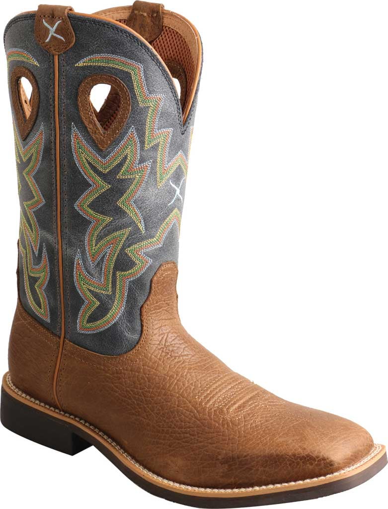 Gewaad Ver weg Afname Men's Twisted X MTH0026 Top Hand Cowboy Boot Peanut Distressed/Navy Leather  10 2E - Walmart.com