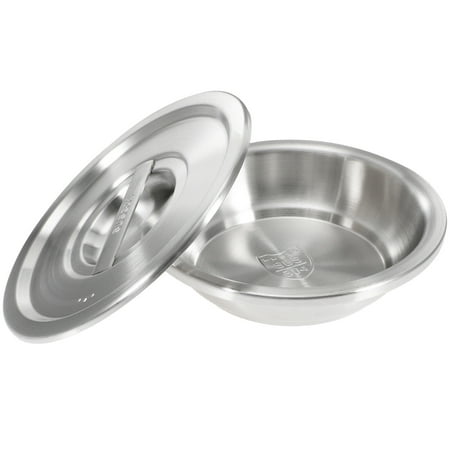 

Food Plate Dumpling Serving Plate Food Serving Plate Stainless Steel Plate Plate with Lid1 Set Stainless Steel Dinner Plate Durable Dumpling Serving Plate with Lid