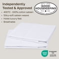 thumbnail image 3 of California Design Den Standard Pillow Cases - 400 Thread Count, 100% Cotton Sateen, Set of 2 Pillow Covers, Breathable, Soft, Designed for for Queen and Standard Pillows - Bright White, 3 of 9