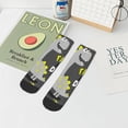 thumbnail image 7 of Rateoe Cute Dinosaur Pattern Quarter Crew Socks,Toe Seamed Ankle Socks,Cotton Cushioned Breathable Athletic Crew Sports Socks, 7 of 7