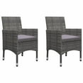 thumbnail image 5 of vidaXL 3 Piece Bistro Set Poly Rattan and Acacia Wood Black, 5 of 12