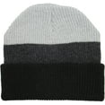 thumbnail image 6 of Tri-Tone Slouch Beanie Snug Baggy Fit Skull Cap Winter Hat Ski, 6 of 6