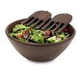 thumbnail image 3 of Woodard & Charles 3 Piece Wood Salad Bowl and Server Set - 12 Inch, 3 of 6