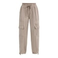 thumbnail image 5 of Time and Tru Women's High Rise Jogger Pants, 28" Inseam, Sizes XS-XXXL, 5 of 5