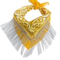 thumbnail image 1 of Bandana con flecos plateados, turbante, pañuelo para la cabeza, Bandana de fiesta para aniversario, 1 of 4