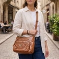 thumbnail image 5 of BadPiggies Women's Soft PU Leather Shoulder Bag Ladies Crossbody Purse and Handbags Lightweight Pocketbooks - Brown, 5 of 9