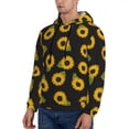 thumbnail image 3 of Lsque Sunflowers Pattern Casual Men's Hoodie,Hooded Sweatshirt with Kangaroo Pocket,Pullover Hoodie-XX-Large, 3 of 7