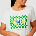 thumbnail image 5 of Ayrton Senna Women's Fanwear Flag T-Shirt- White, 5 of 6