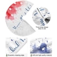 thumbnail image 2 of FMSHPON Independence Day Happy Independence Day Xmas Christmas Tree Skirt Stand Mat for Holiday Party Decoration Indoor Outdoor 48 inches, 2 of 6