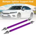 thumbnail image 2 of Unique Bargains 2pcs 15cm/5.91in Adjustable Front Bumper Lip Splitter Strut Rod Tie Purple, 2 of 6