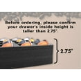 thumbnail image 3 of Polar Whale Coffee Espresso Capsule Drawer Organizer Tray Insert Compatible with Nespresso Vertuo VertuoLine for Kitchen Home Office Waterproof Washable Black Foam 24 Compartment 12.5 x 12.5 Inches, 3 of 8