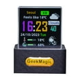 thumbnail image 3 of Smart WiFi Mini Weather Station Clock, Desktop Digital Clock with Color LCD Display for Real-Time Weather Forecast, Temperature & Humidity, Modern Tech Gadget for Home & Office, 3 of 9