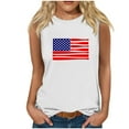 thumbnail image 2 of Wycnly Tank Top for Women Tank Tops Independence Day 4th of July Patriotic Shirts Casual US Flag Print Sleeveless Tops Ladies Sleeveless Shirt, 2 of 3