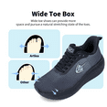 thumbnail image 3 of Artlea Wide Toe Box Shoes Women Walking Shoes Arch Support Plantar Fasciitis Orthotic Sneakers Slip On Running Tennis Shoes, US Size 9.5, 3 of 7