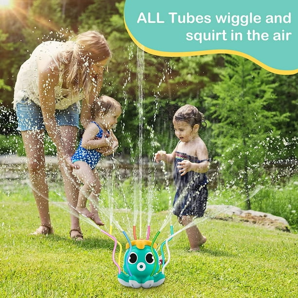 Sprinkler for Kids Swing with 8 Hoses Octopus Sprinkler Toy