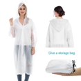 thumbnail image 3 of Raincoat 2 Pack Rain Ponchos for Men Women Adults Reusable Portable Rain Coat Waterproof with Elast, 3 of 5