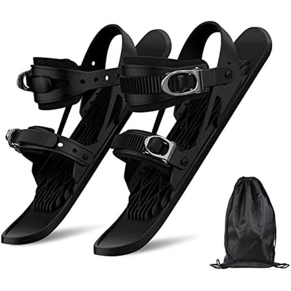 Mini Ski Skates for Snow, Short Mini Skating Ski Shoes Size Short Snowskates Snowblades Skiboards, Portable Ice Skates for Snow Winter Sports$$Sport & Recreation Other