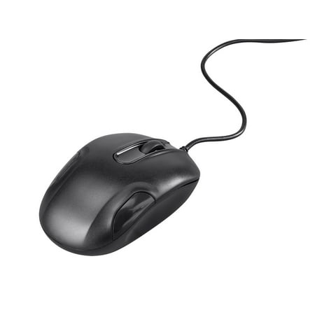 Monoprice Basic 1000 dpi Student Mouse - Black For Chromebooks Windows Mac | Ideal for Office Desks, Workstations, Tables - Workstream