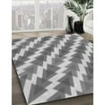 thumbnail image 3 of Ahgly Company Machine Washable Indoor Square Transitional Silver Gray Area Rugs, 7' Square, 3 of 7