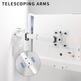 thumbnail image 5 of VIVO White Steel Telescoping Flush Wall Mount for Dual 21"-32" Computer Monitors, 5 of 8