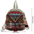 thumbnail image 3 of Yvsxxv Woven Bohemian Backpack, Ethnic Style Rucksack, 3 of 7
