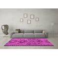 thumbnail image 3 of Ahgly Company Indoor Square Persian Pink Traditional Area Rugs, 5' Square, 3 of 4