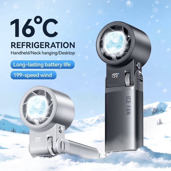 Neliangia Ice Wing Handheld Fan, Portable Usb Rechargeable Mini Fan for Outdoor and Travel