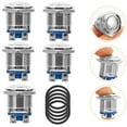 thumbnail image 4 of 5pcs Push Botón Interruptor Momentario Momentar el botón plano Tornillo superior Terminal de terminal, 4 of 6