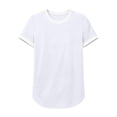 thumbnail image 3 of fatyb Workout Tops for Women Short Sleeve Color Block Running Shirts Womens Lightweight Athletic Tee, 3 of 7