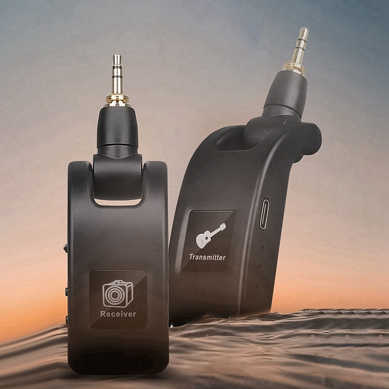 10X Guitar Wireless System Audio Transmitter Receiver USB Rechargeable Wireless System for Electric Guitar Bass