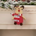 thumbnail image 6 of chaungfeng Plush Dolls Christmas Ornaments, 2.7x5.9 Inch Santa Claus Elk Deer Snowman Pendant, for Xmas Tree Holiday Party Decoration Backpack Keychain Christmas Gifts, 6 of 6