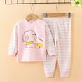 thumbnail image 3 of shqvo Toddler Boys Long Sleeve Pajamas Christmas Print Top and Pant 2-Piece Set for Fall Winter Seasonal Holiday Outfits for Little Kids, 3 of 3