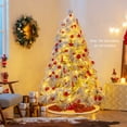 thumbnail image 2 of Costway 6 FT Pre-Lit Artificial Christmas Tree with 519 PVC & Pine Needles & PE Tips, 2 of 10