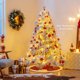 thumbnail image 2 of Costway Árbol de Navidad artificial preiluminado de 180 cm con 519 agujas de PVC, pino y puntas de PE, 2 of 4