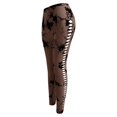 thumbnail image 4 of MKLEKYY Pantalones deportivos para mujer, pantalones de yoga teñidos con lazo y huecos laterales para mujer, pantalones de fitness de cintura alta, pantalones deportivos ajustados color melocotón, 4 of 4