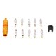 thumbnail image 2 of 10 piezas de kit de herramientas para quitar el núcleo de la válvula de la bicicleta Juego de reparación Latón francés para bicicleta de montañaAmarillo, 2 of 10