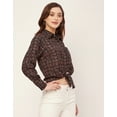 thumbnail image 3 of Moomaya Long Sleeves Spread Collar Rayon Shirt - Women's Casual Printed Shirt, 3 of 9